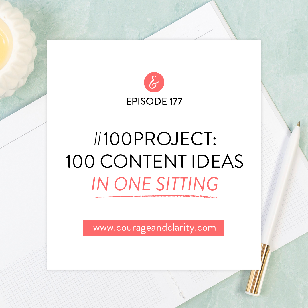 #100Project: 100 Content Ideas in One Sitting